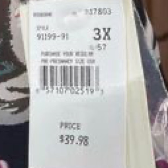 Women’s 3X Two Hearts Maternity Blouse- New With Tags - Picture 5 of 5